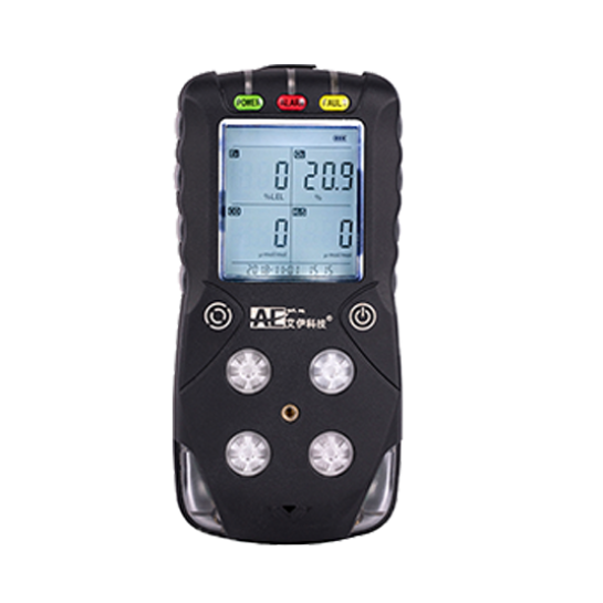 艾伊科技AGH6200型檢測儀為標準四合一氣體檢測報警儀，產品可同時檢測可燃氣體、氧氣、一氧化碳和硫化氫的濃度值...